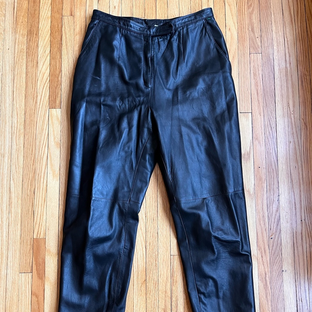 Vintage leather women’s pants